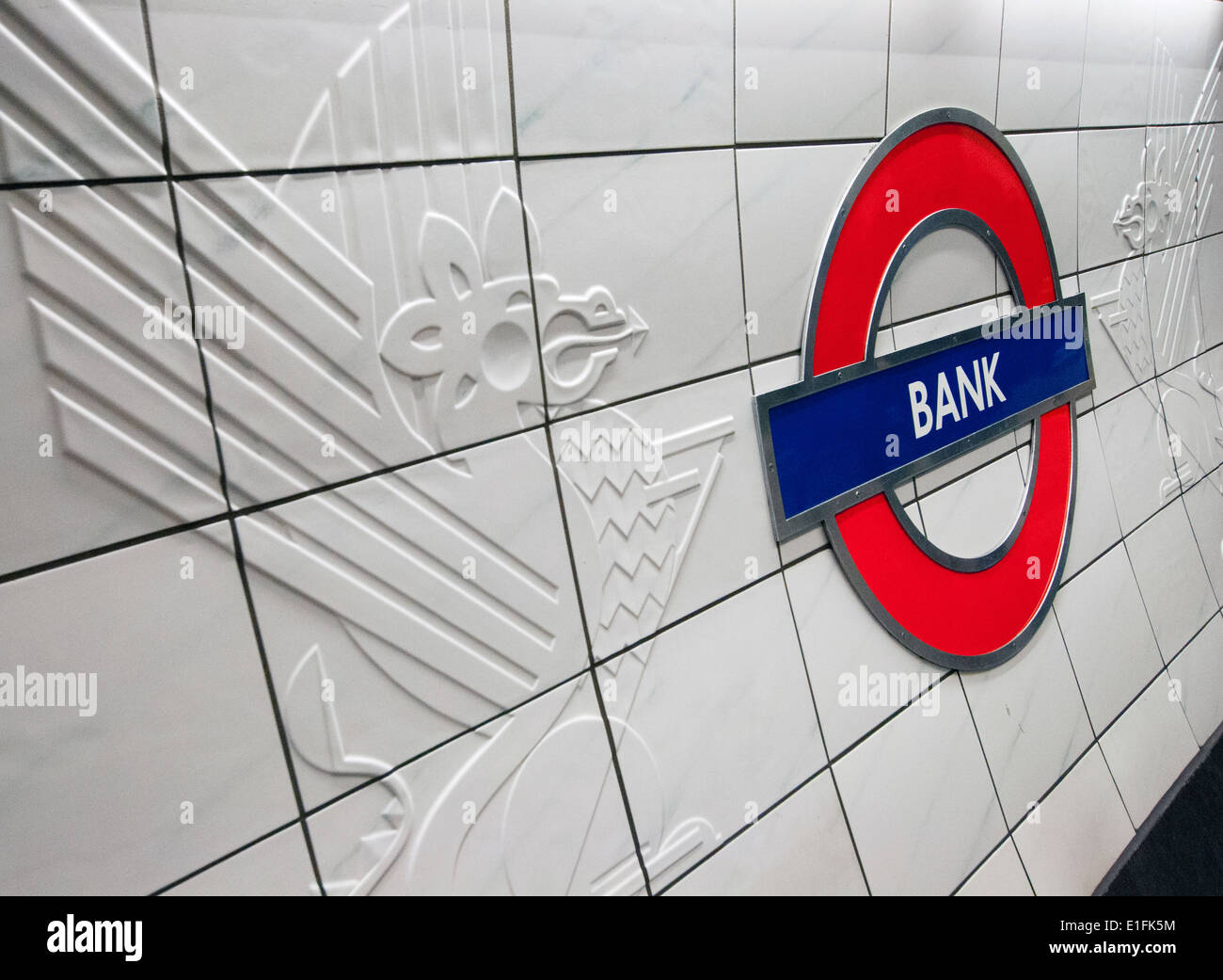 Bank Station on the London Underground, England UK Stock Photo