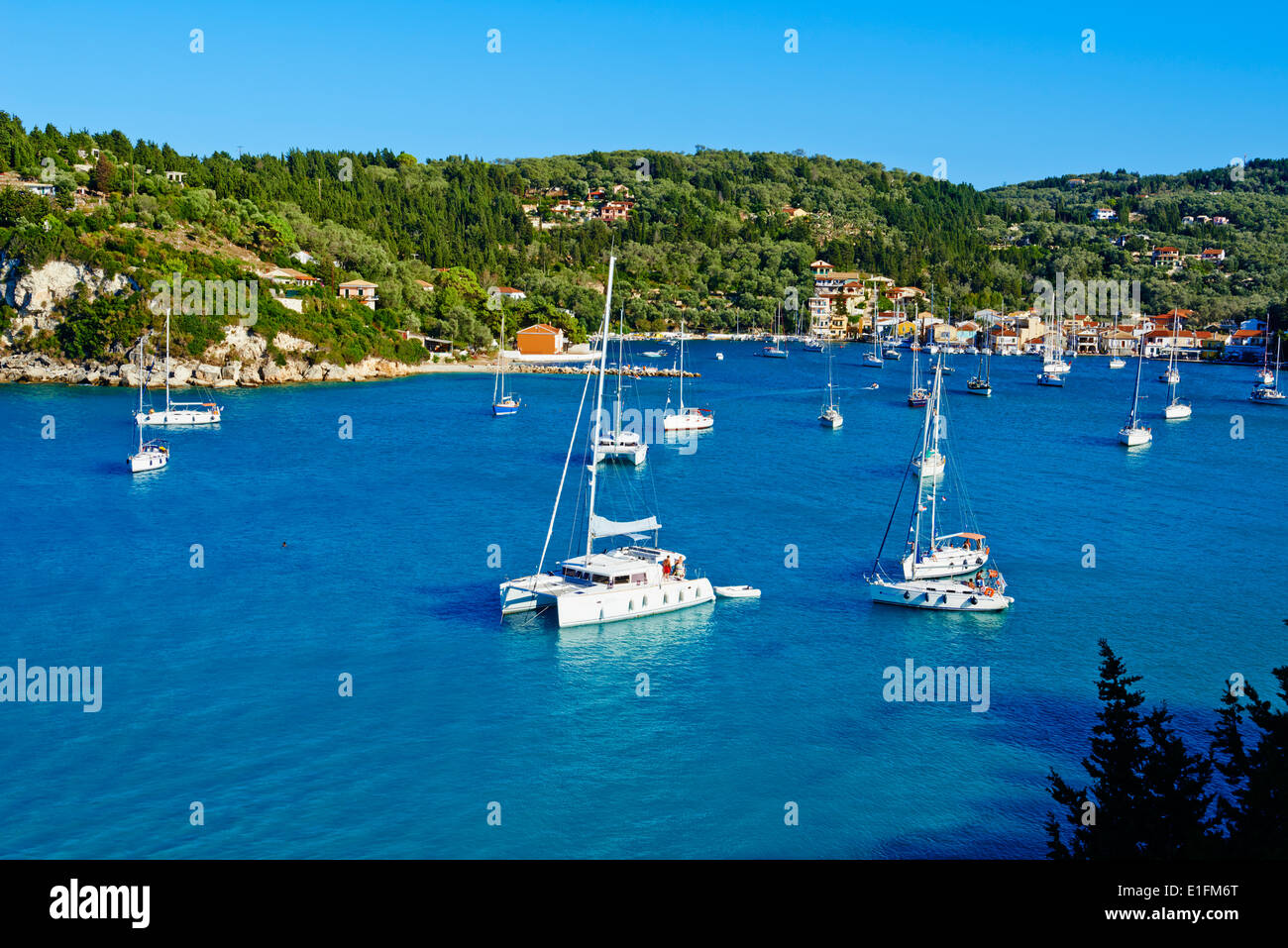 Greece, Ionian island, Paxi, Lakka city Stock Photo