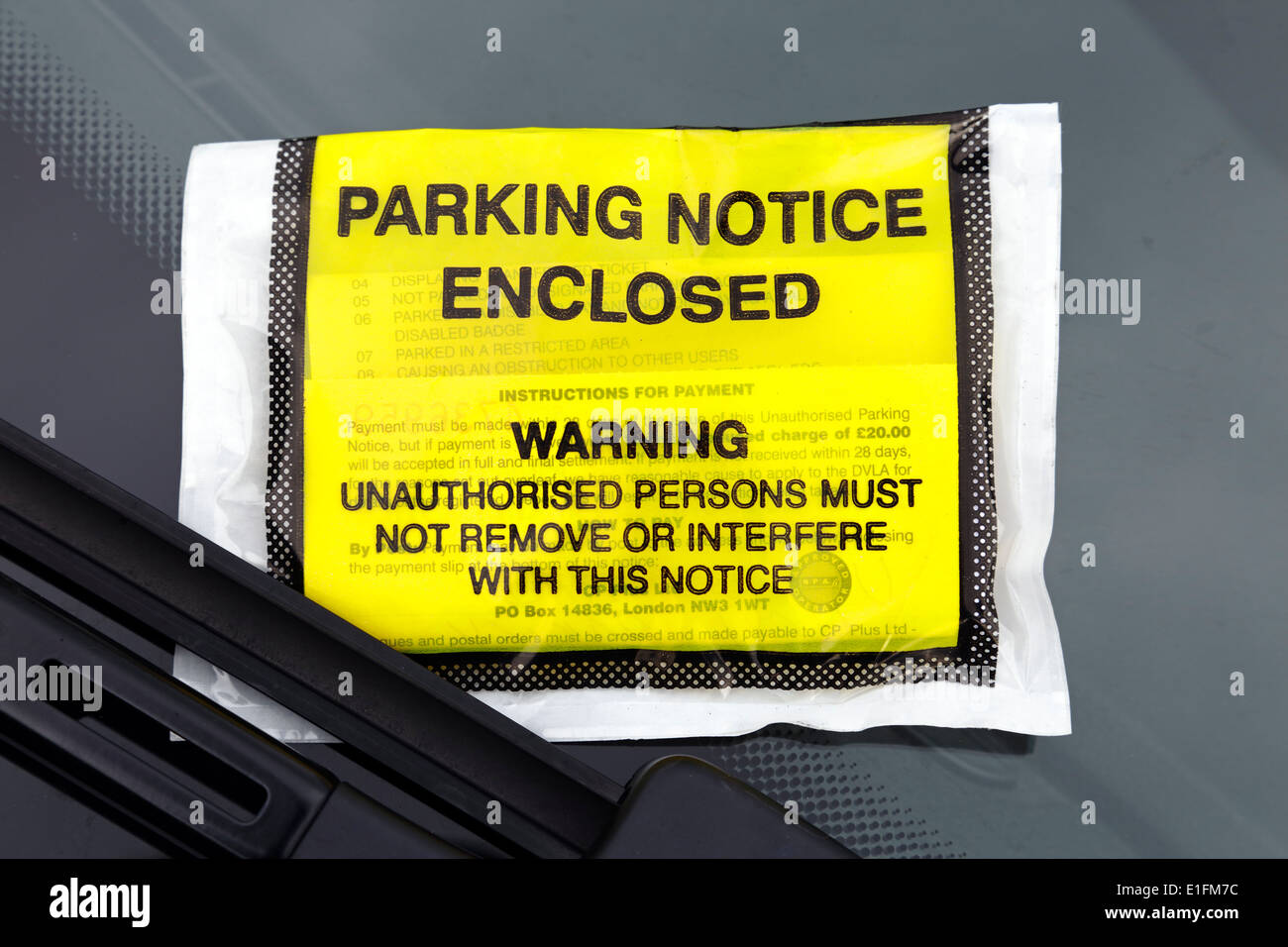 Uk parking tickets hires stock photography and images Alamy