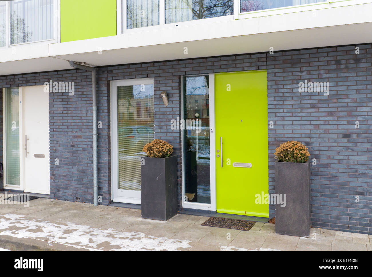 newly build residential houses in zwolle, netherlands Stock Photo Alamy