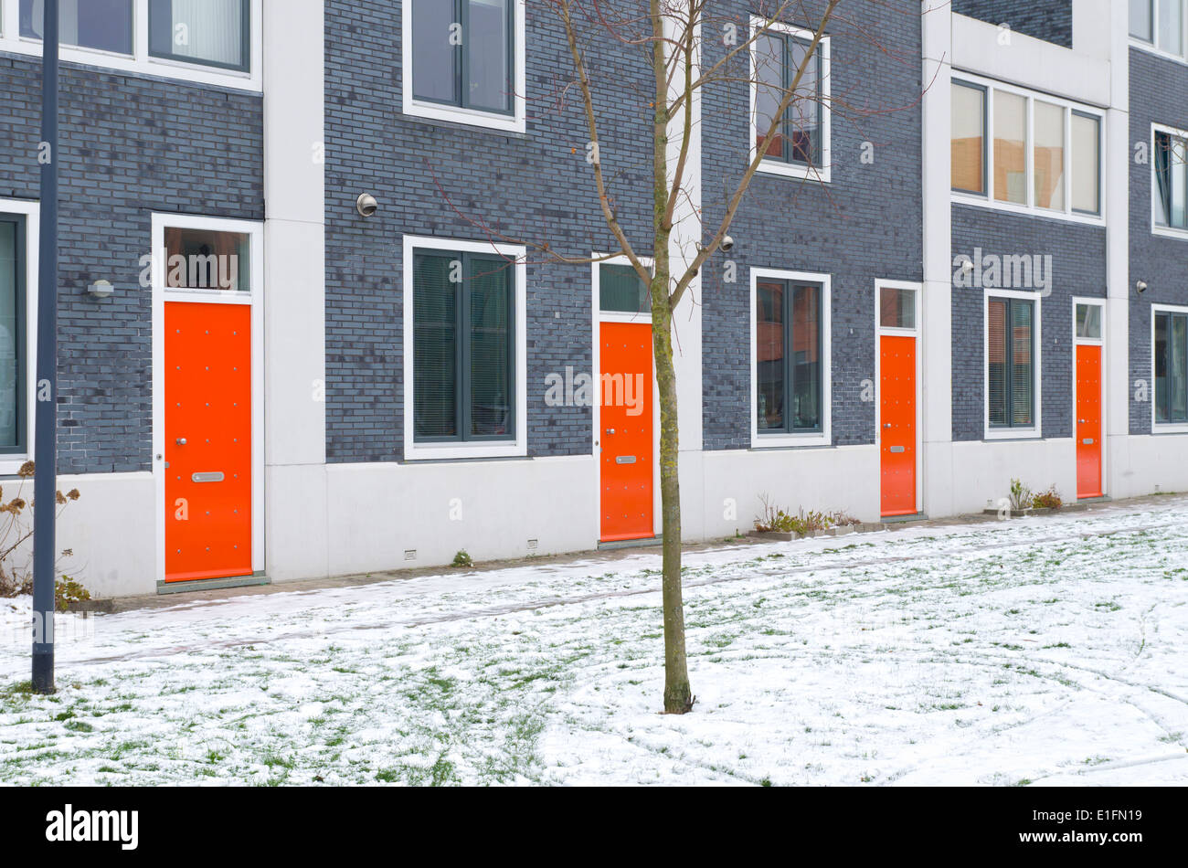 newly build residential houses in zwolle, netherlands Stock Photo Alamy