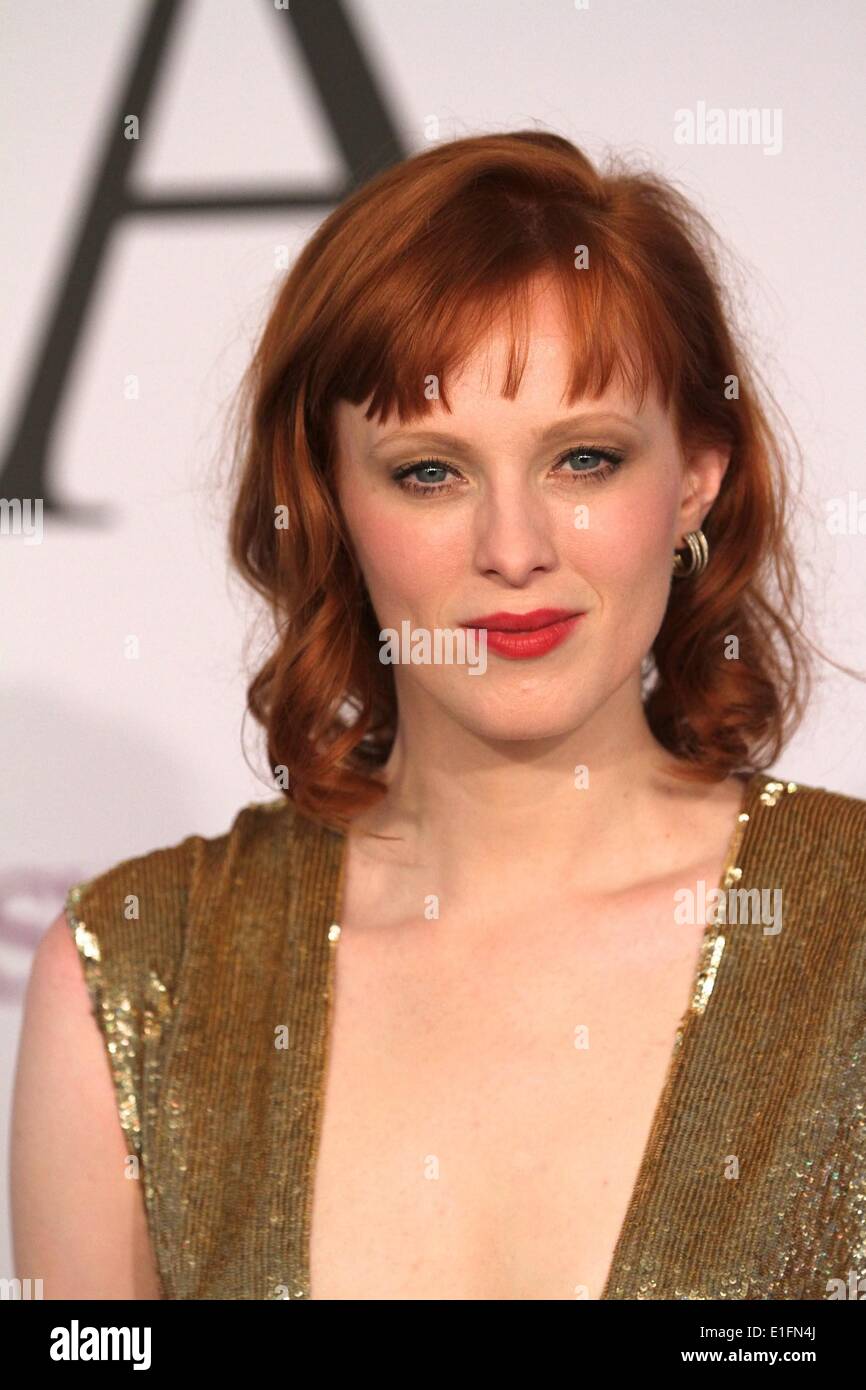 New York, NY, USA. 2nd June, 2014. Karen Elson at arrivals for 2014 CFDA Fashion Awards, Alice Tully Hall at Lincoln Center, New York, NY June 2, 2014. Credit:  Andres Otero/Everett Collection/Alamy Live News Stock Photo