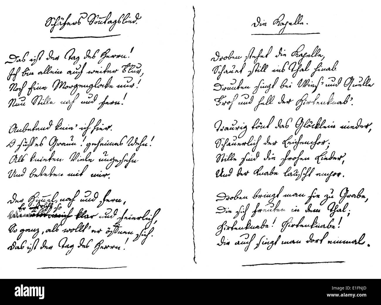 Johann Ludwig Uhland Stock Photos Johann Ludwig Uhland - 