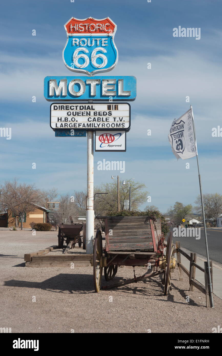 The Route 66 Motel, Seligman, Arizona, United States of America, North  America Stock Photo - Alamy