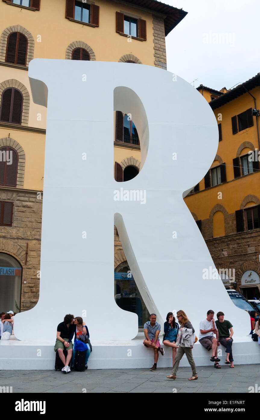 Piazza della Signoria, Florence (Firenze), UNESCO World Heritage Site, Tuscany, Italy, Europe Stock Photo