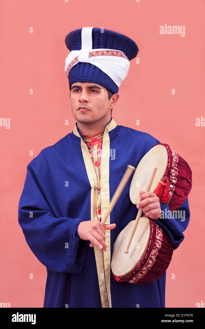 Traditional Turkish musician, Istanbul, Turkey, Europe Stock Photo