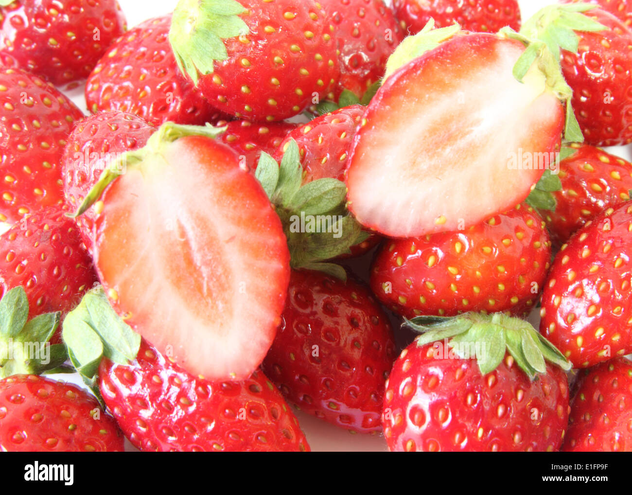 Japanese Strawberry background Stock Photo