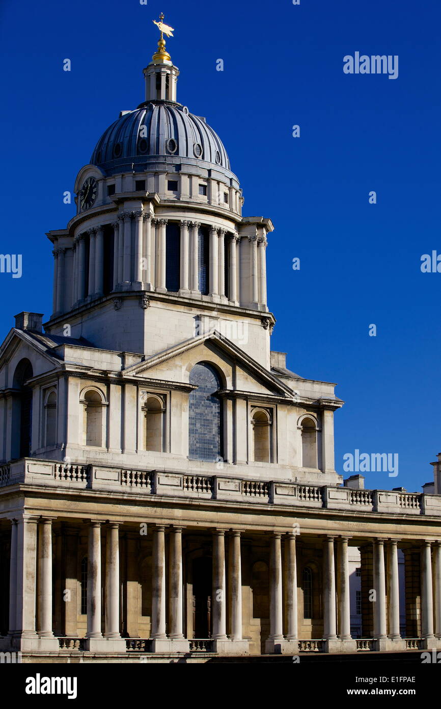 Royal Naval College by Sir Christopher Wren, UNESCO World Heritage Site, Greenwich, London, England, United Kingdom, Europe Stock Photo
