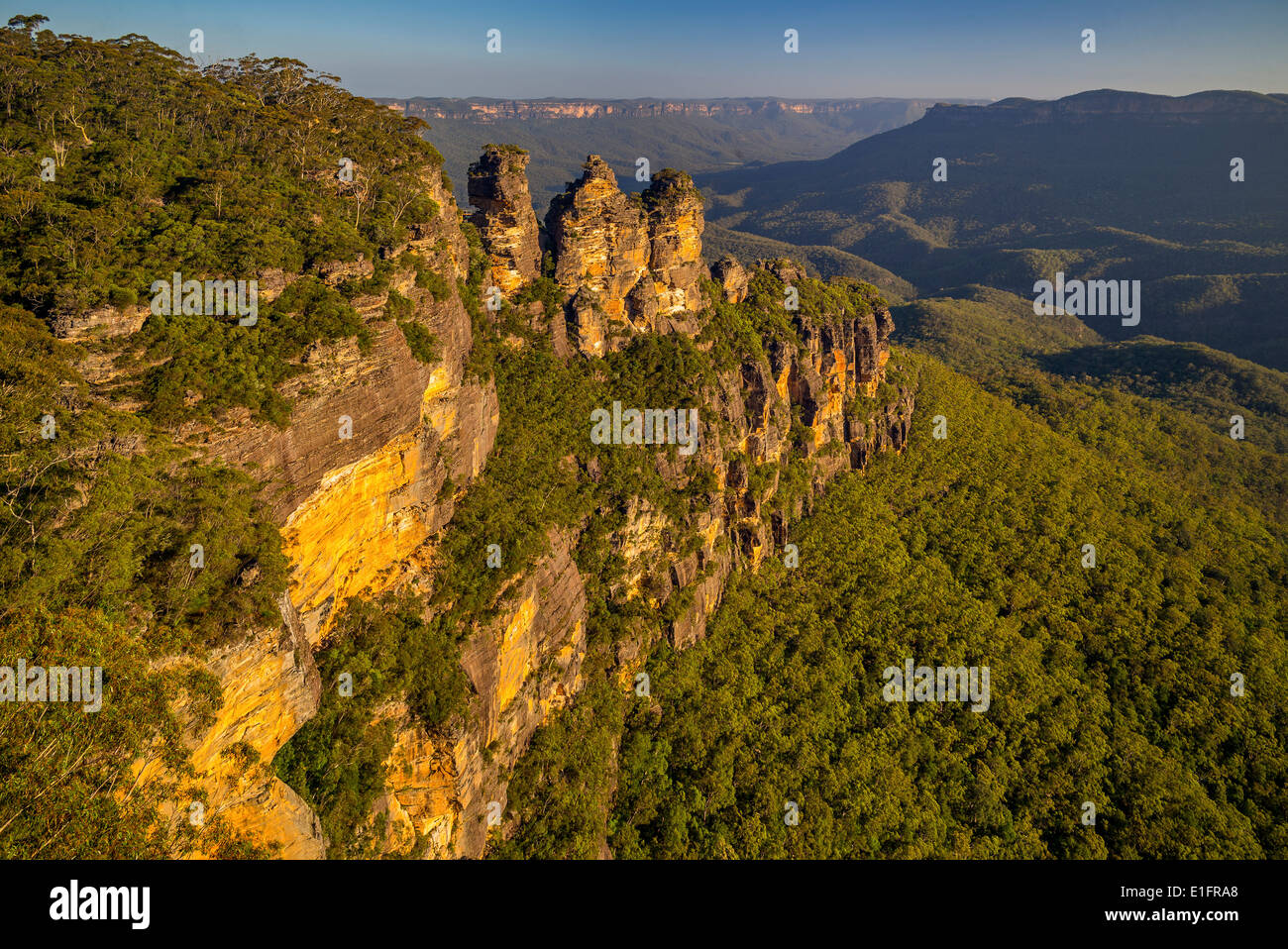 Three Sisters in the Blue Mountains Stock Photo