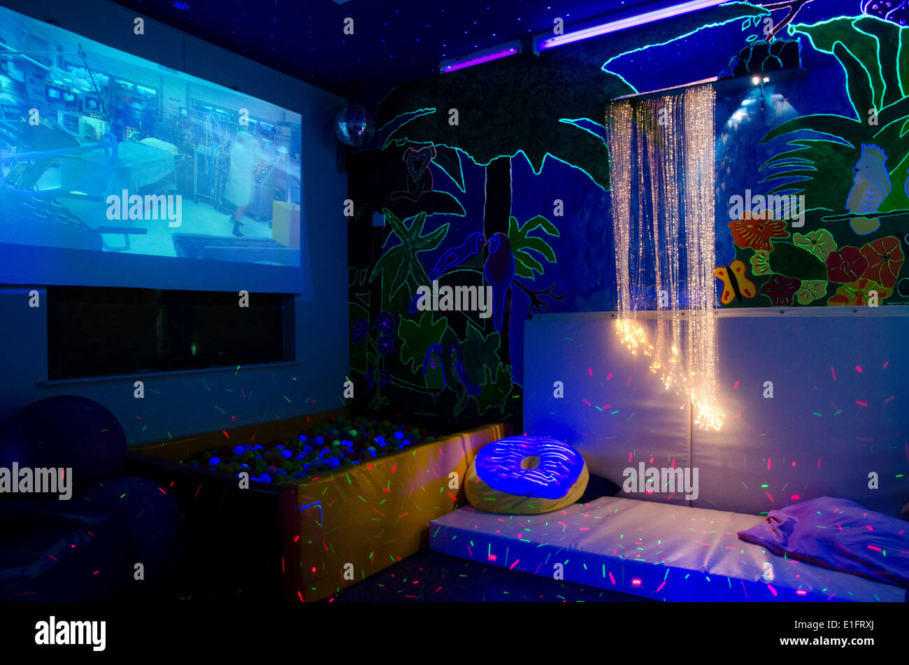 Adult Sensory Room At A Disability Charity With Ball Pit