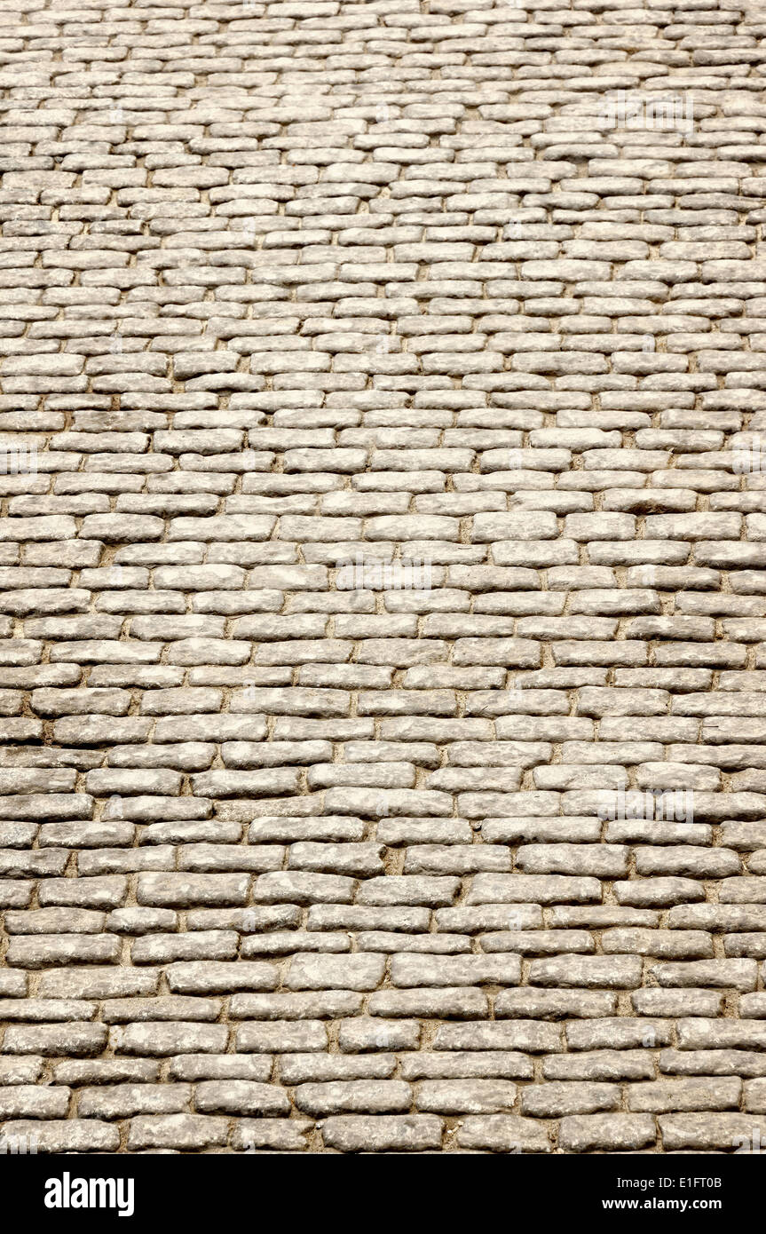 background of paving stone bricks Stock Photo