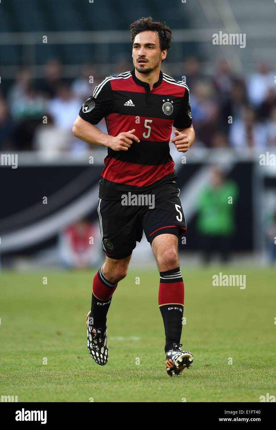 Borussia Park Moenchengladbach, Germany. 01st June, 2014. International football friendly Germany versus Cameroon preparations for the FIFA World Cup 2014 in Brazil. Mats Hummels Germany Credit:  Action Plus Sports/Alamy Live News Stock Photo