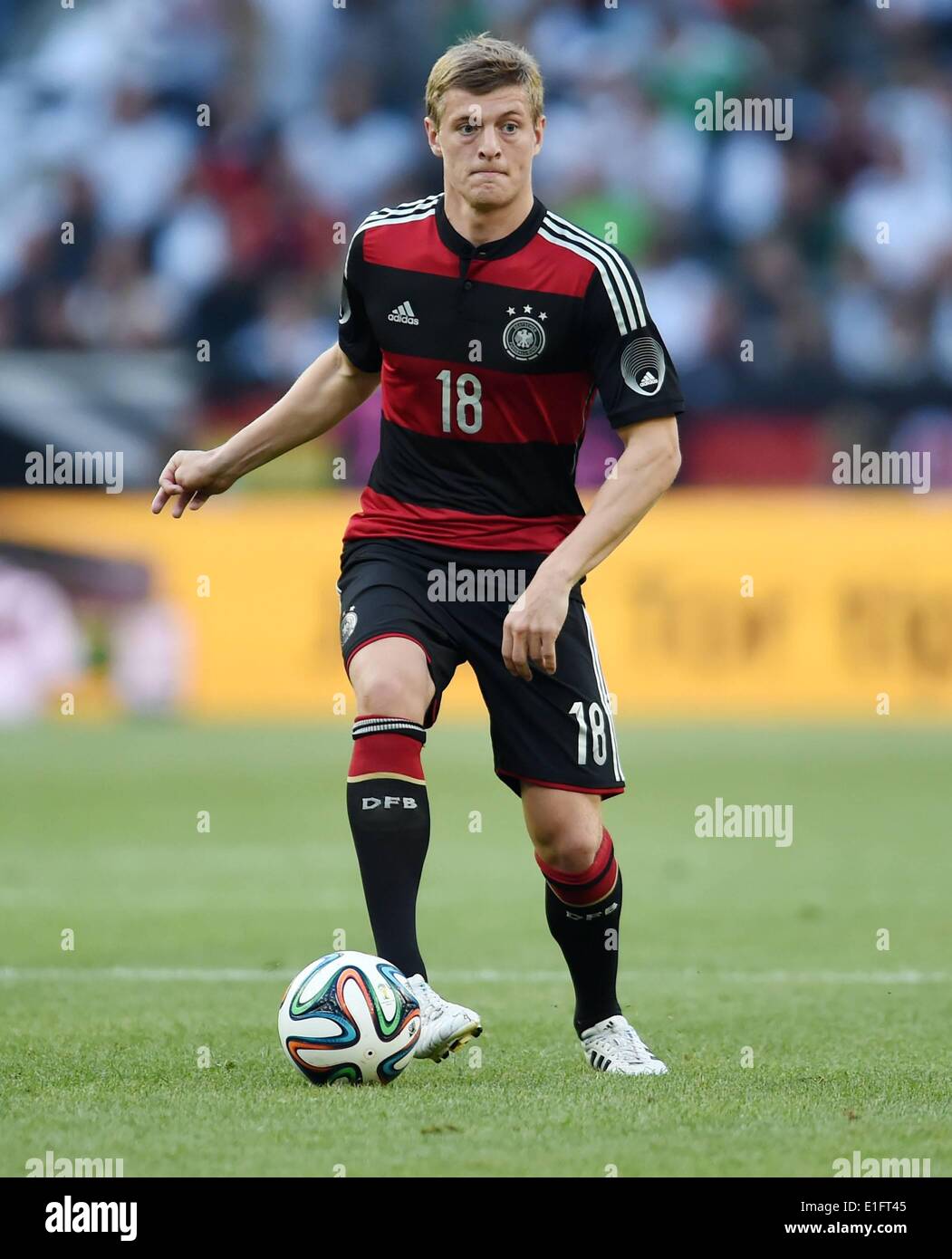 Borussia Park Moenchengladbach, Germany. 01st June, 2014. International football friendly Germany versus Cameroon preparations for the FIFA World Cup 2014 in Brazil. Toni Kroos Germany Credit:  Action Plus Sports/Alamy Live News Stock Photo