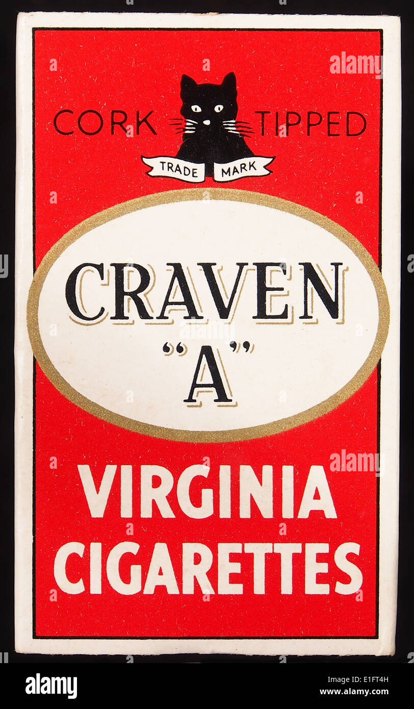 Craven A cigarettes small pack front Stock Photo Alamy