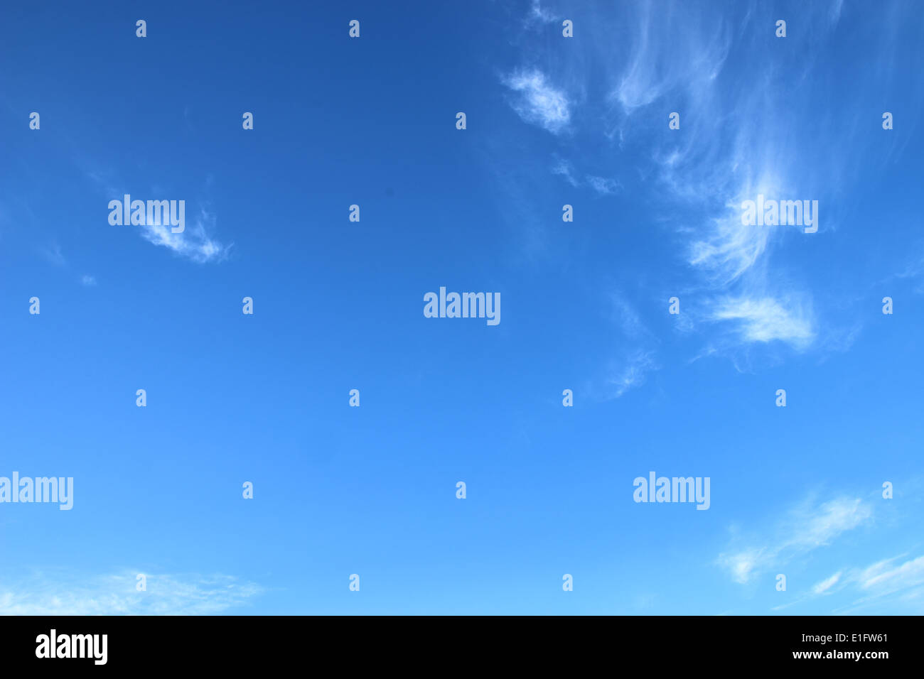 Blue sky and white clouds background Stock Photo