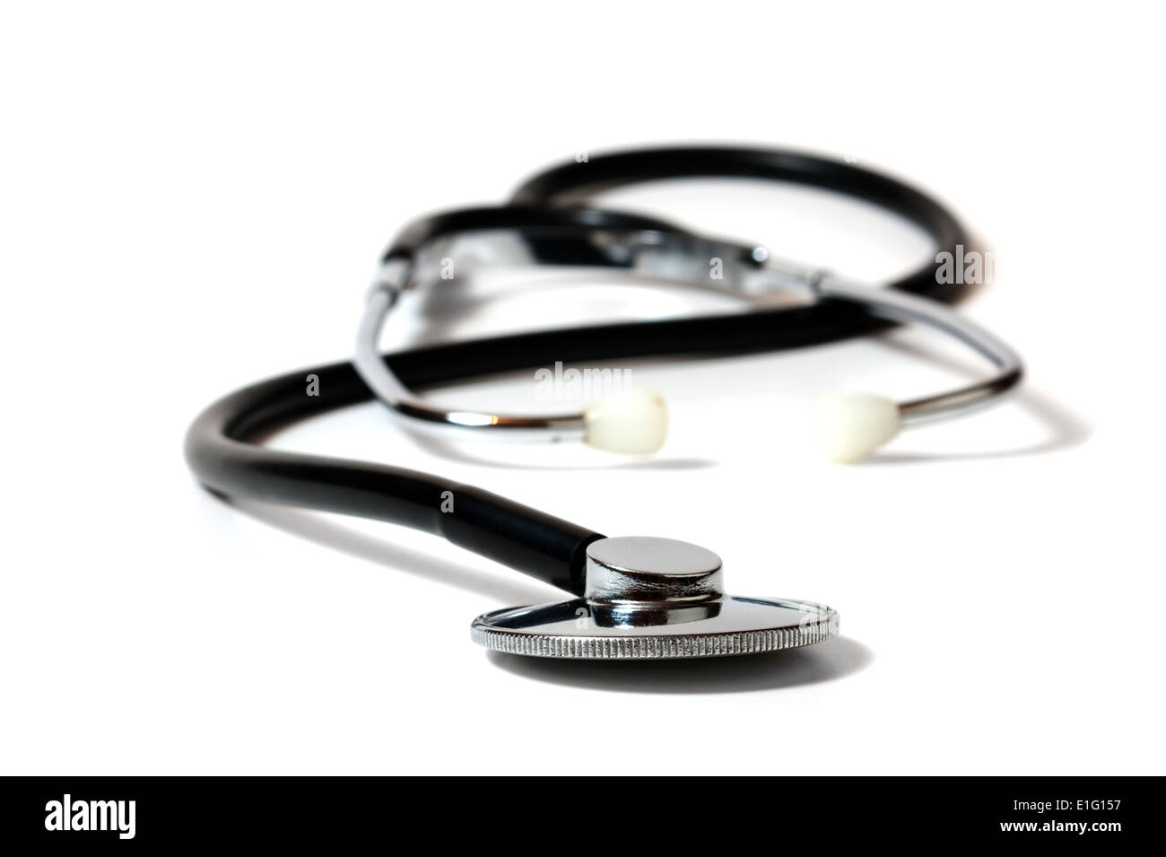 medical stethoscope isolated on a white backgrounds Stock Photo - Alamy