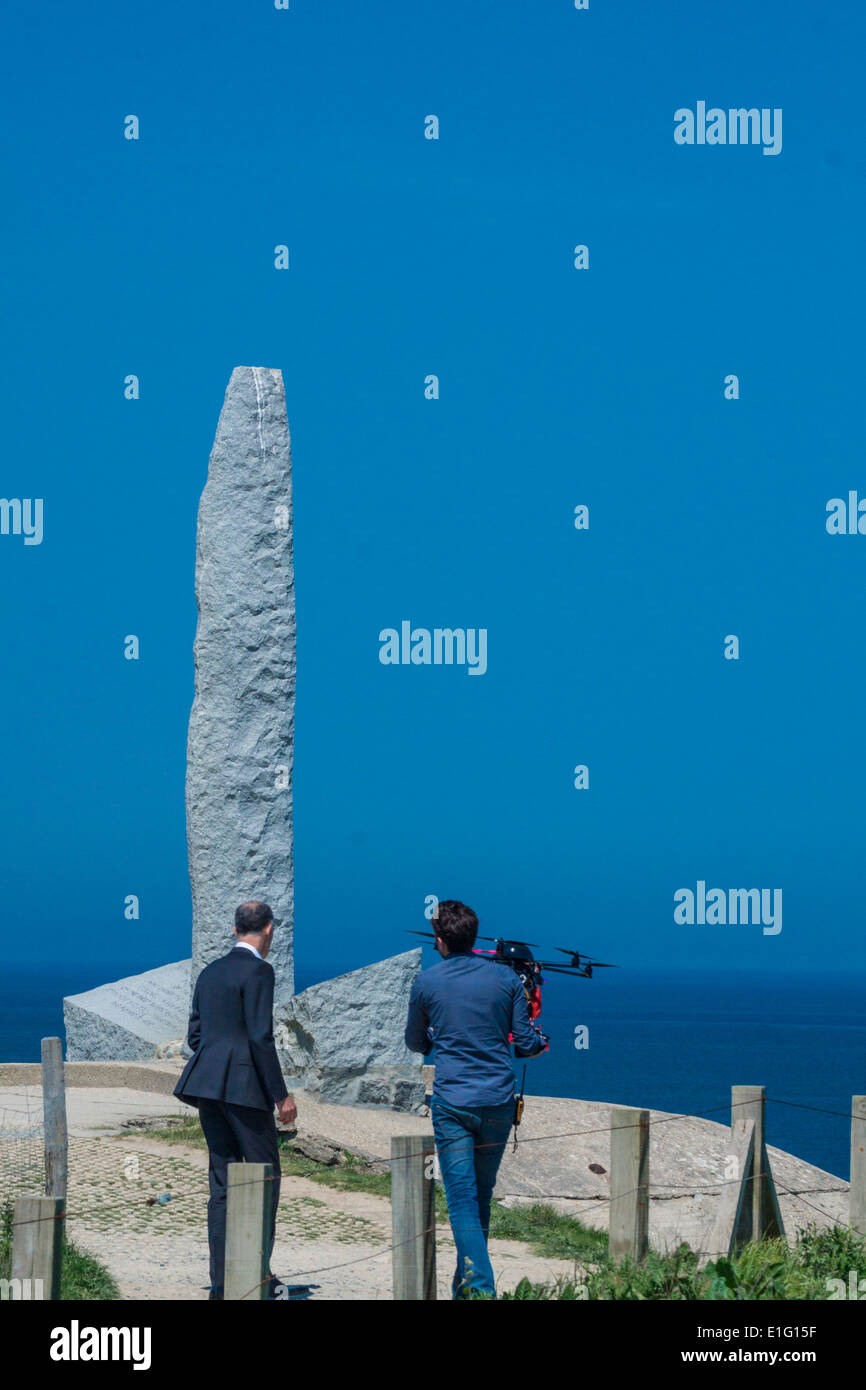 Ranger Memorial Pointe Du Hoc High Resolution Stock Photography and