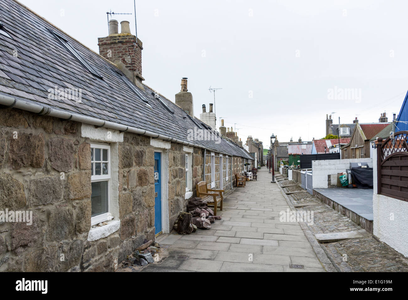 Houses, Footdee (Fittie), Aberdeen, Scotland Stock Photo 69808416 Alamy
