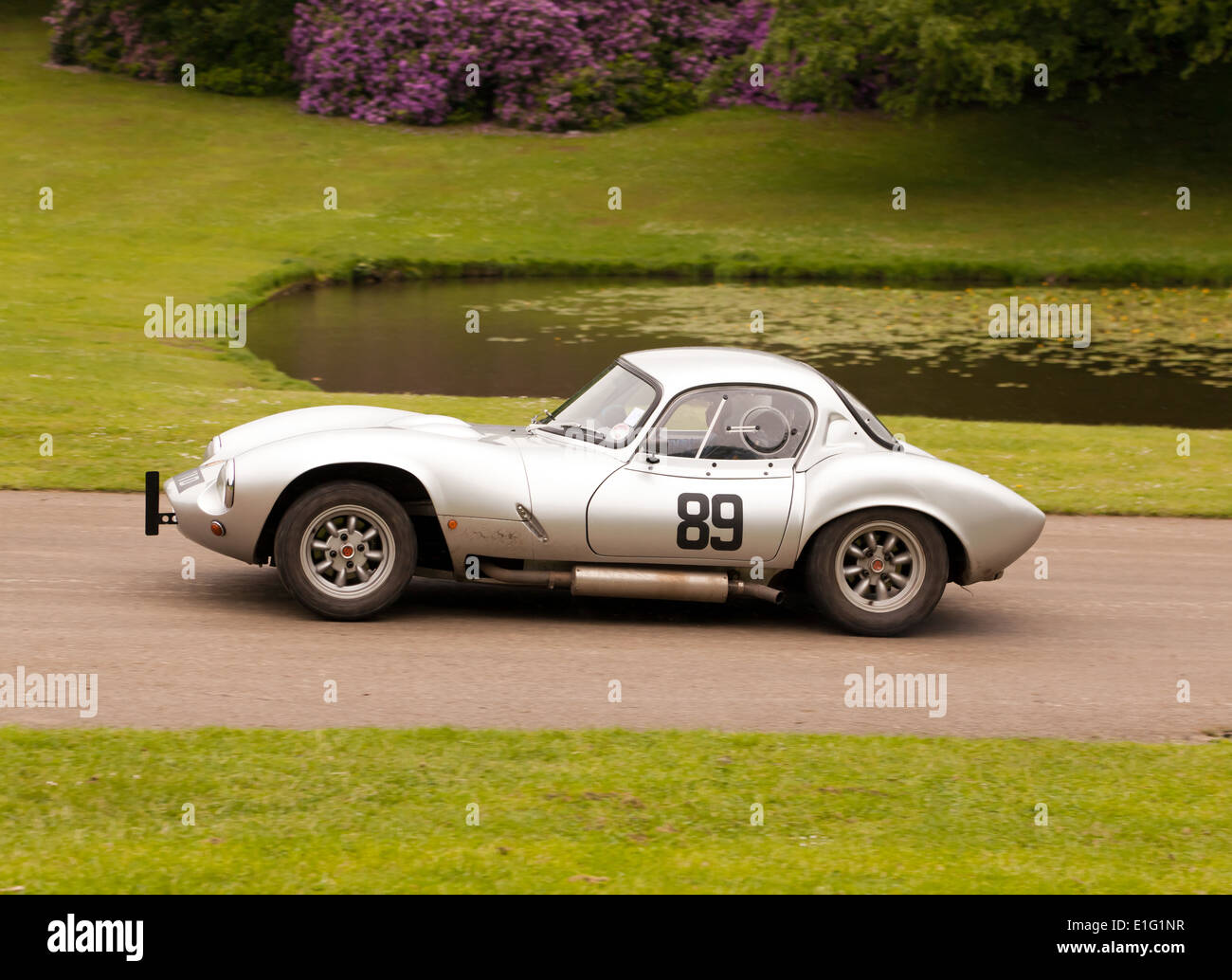 A 2000 Ginetta G4, taking part in a sprint race at Motor Sport at  the Park 2014. Stock Photo