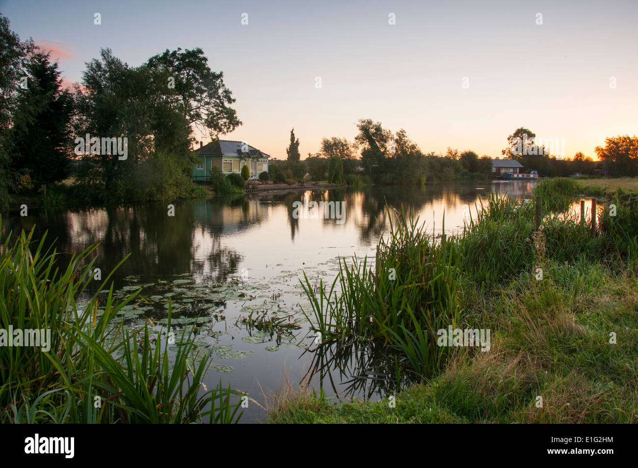 Sunrise at Zouch, Nottinghamshire England UK Stock Photo