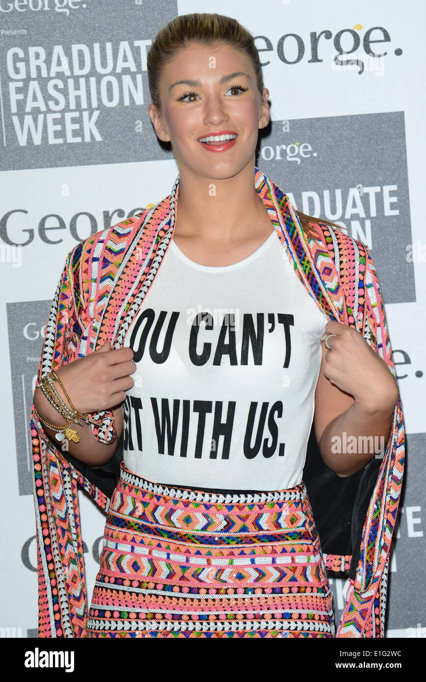 London, UK. 3rd June 2014.  Amy Willerton attends the Graduate Fashion Week  Awards at The Old Brewery in London. Credit:  See Li/Alamy Live News Stock Photo