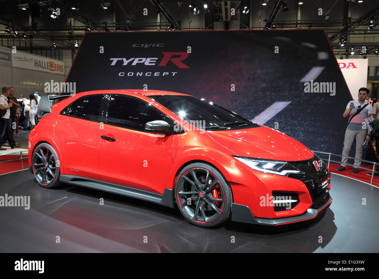 Honda Civic TypeR concept car at the AMI - Auto Mobile International Trade Fair on June 1st, 2014 in Leipzig, Saxony, Germany Stock Photo