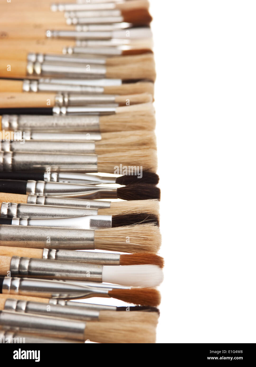 brush drawing isolated on a white background Stock Photo