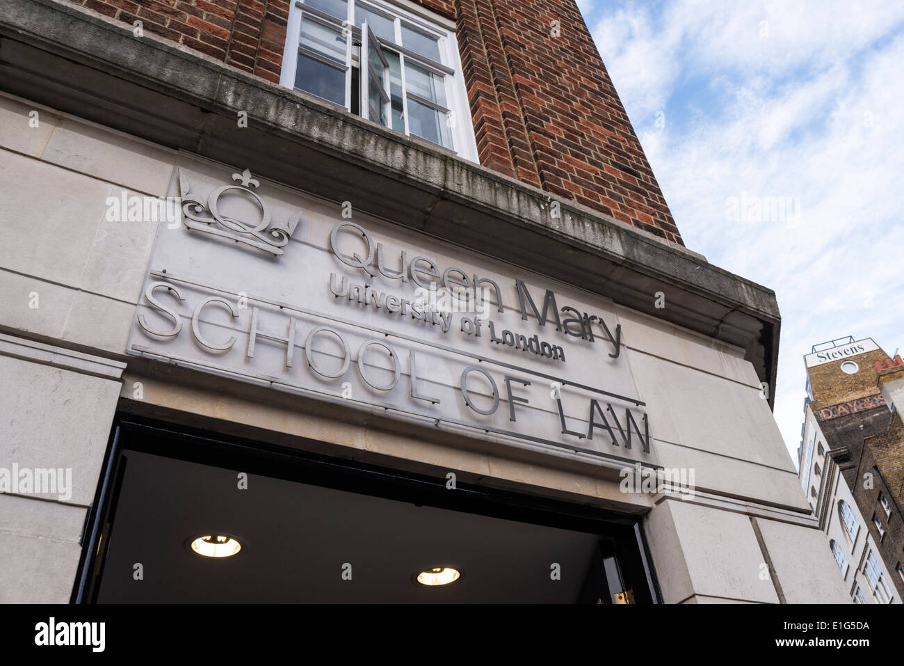 Queen Mary University of London, School of Law building in London, UK Stock Photo
