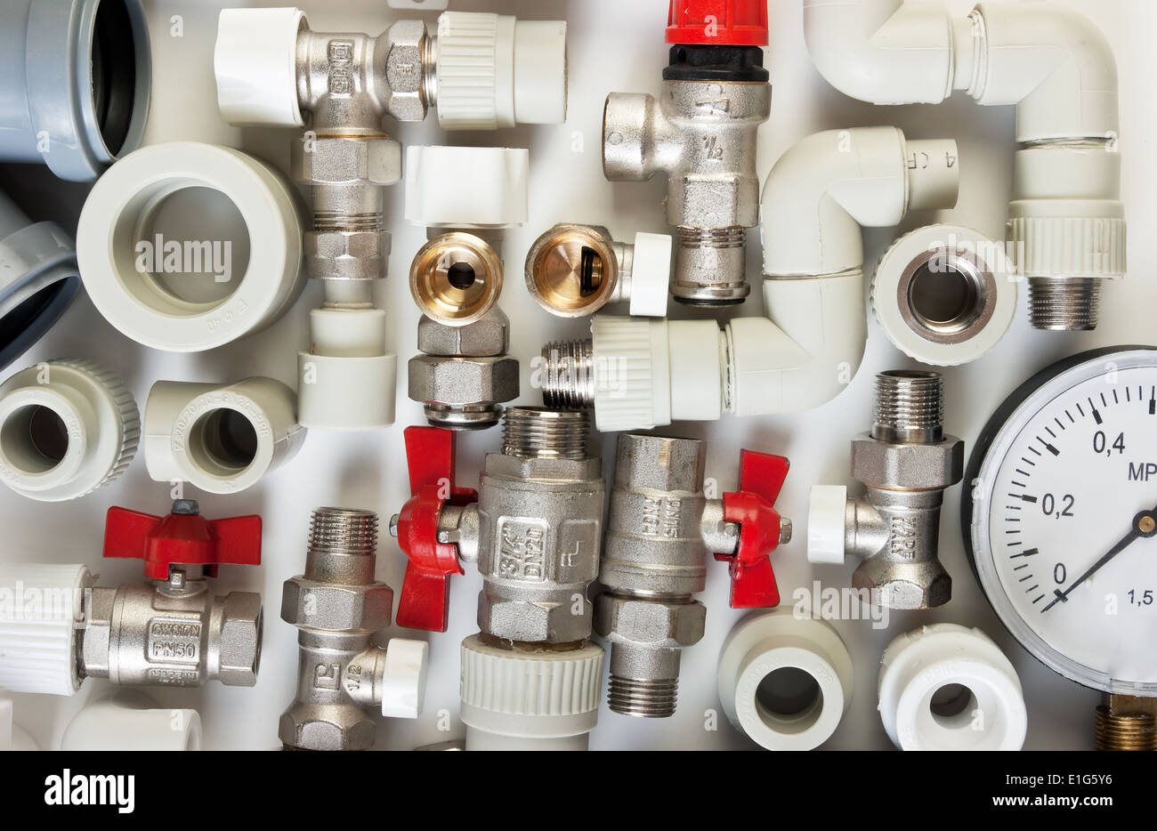 Plumbing fittings hi-res stock photography and images - Alamy