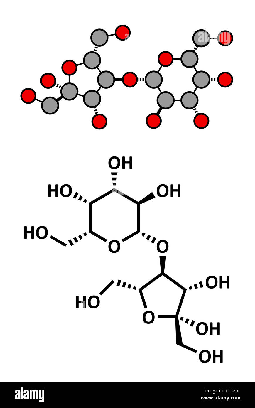 Lactulose chronic constipation drug (laxative), chemical structure