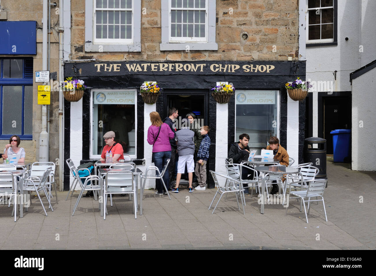 The Waterfront chip shop in Anstruther, Fife, Scotland Stock Photo Alamy