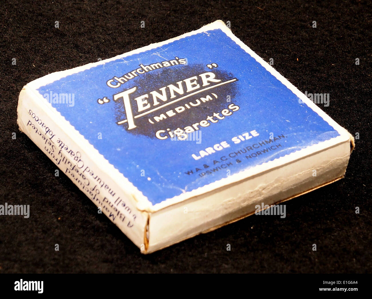 Churchmans Tenner cigarettes pack, Stock Photo