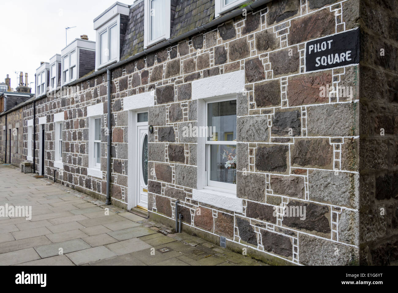 Houses, Footdee (Fittie), Aberdeen, Scotland Stock Photo Alamy