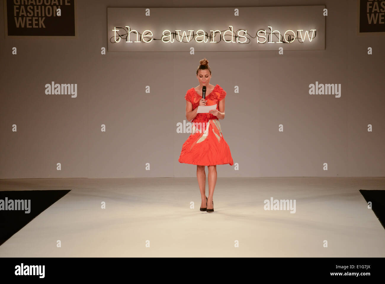 London, UK. 3rd June 2014.  Zoe Hardman presenter for the awards at the Graduate Fashion Week  Awards at The Old Brewery in London. Credit:  See Li/Alamy Live News Stock Photo