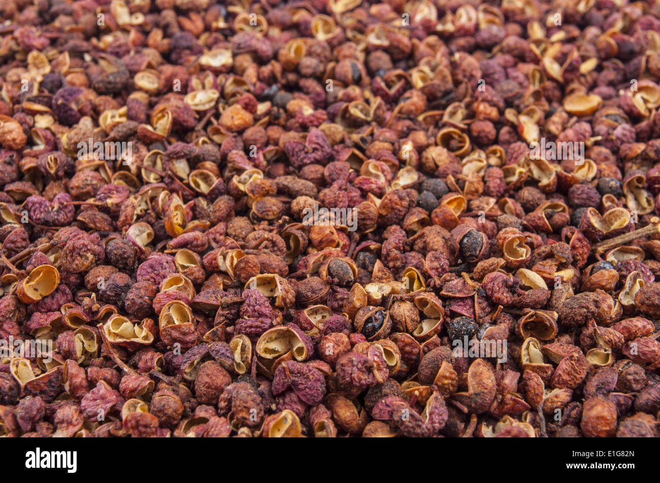 Szechuan peppercorns - Sichuan pepper Stock Photo