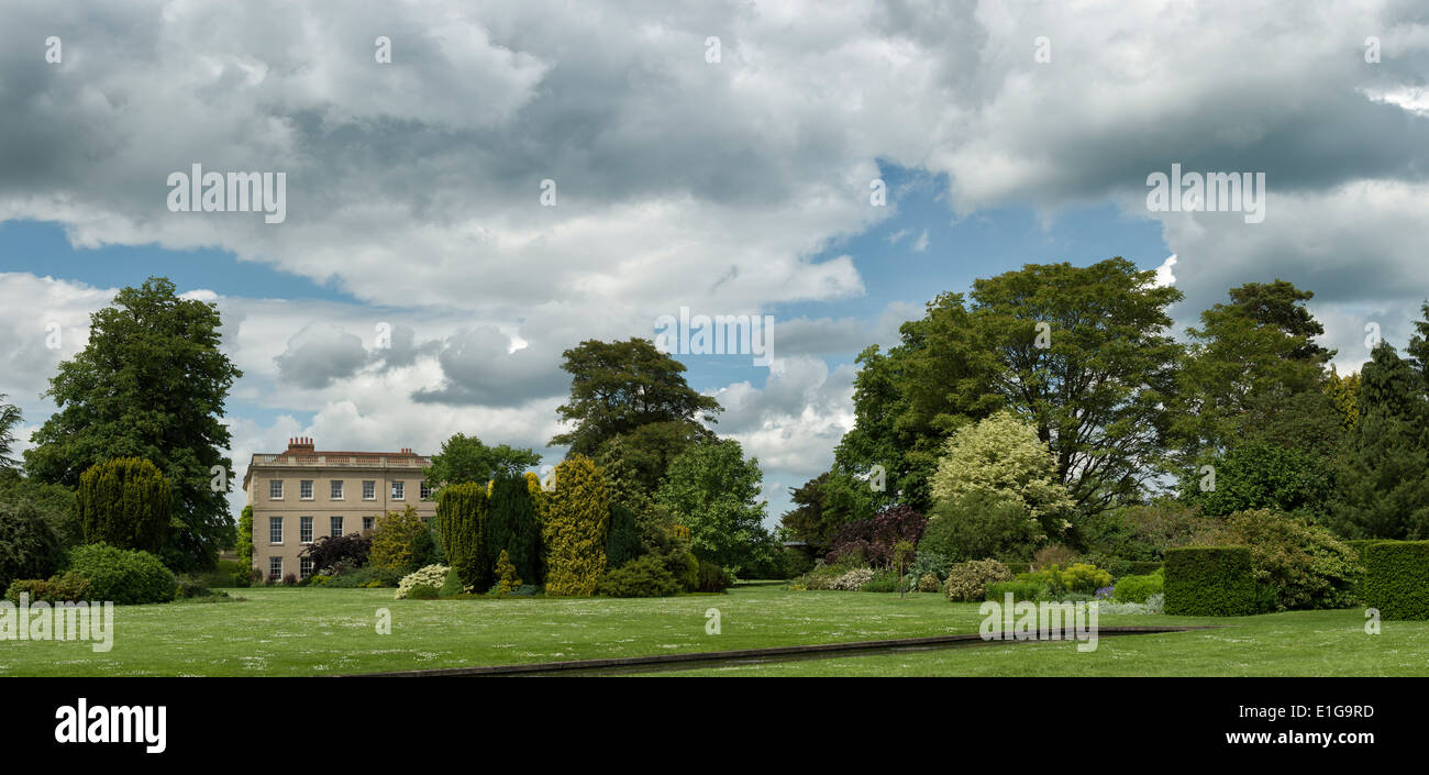 Waterperry house and gardens, Wheatley, Oxfordshire. England. Panoramic Stock Photo