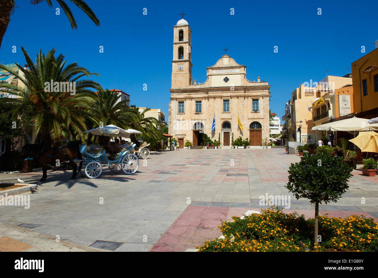 Greece, Crete island, Chania, orthodox cathedral Stock Photo