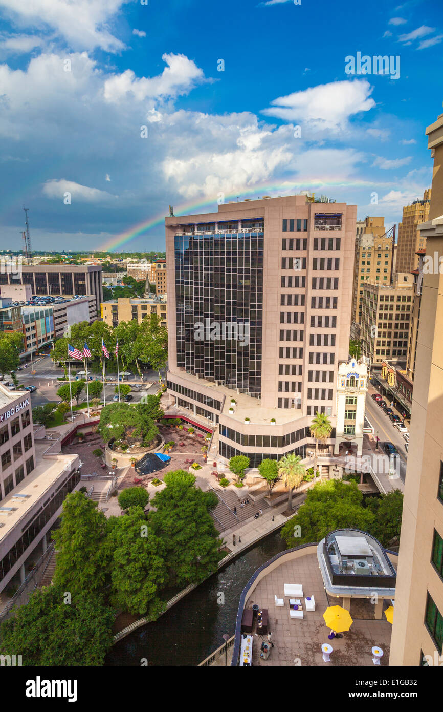 San antonio skyline aerial hi-res stock photography and images - Alamy