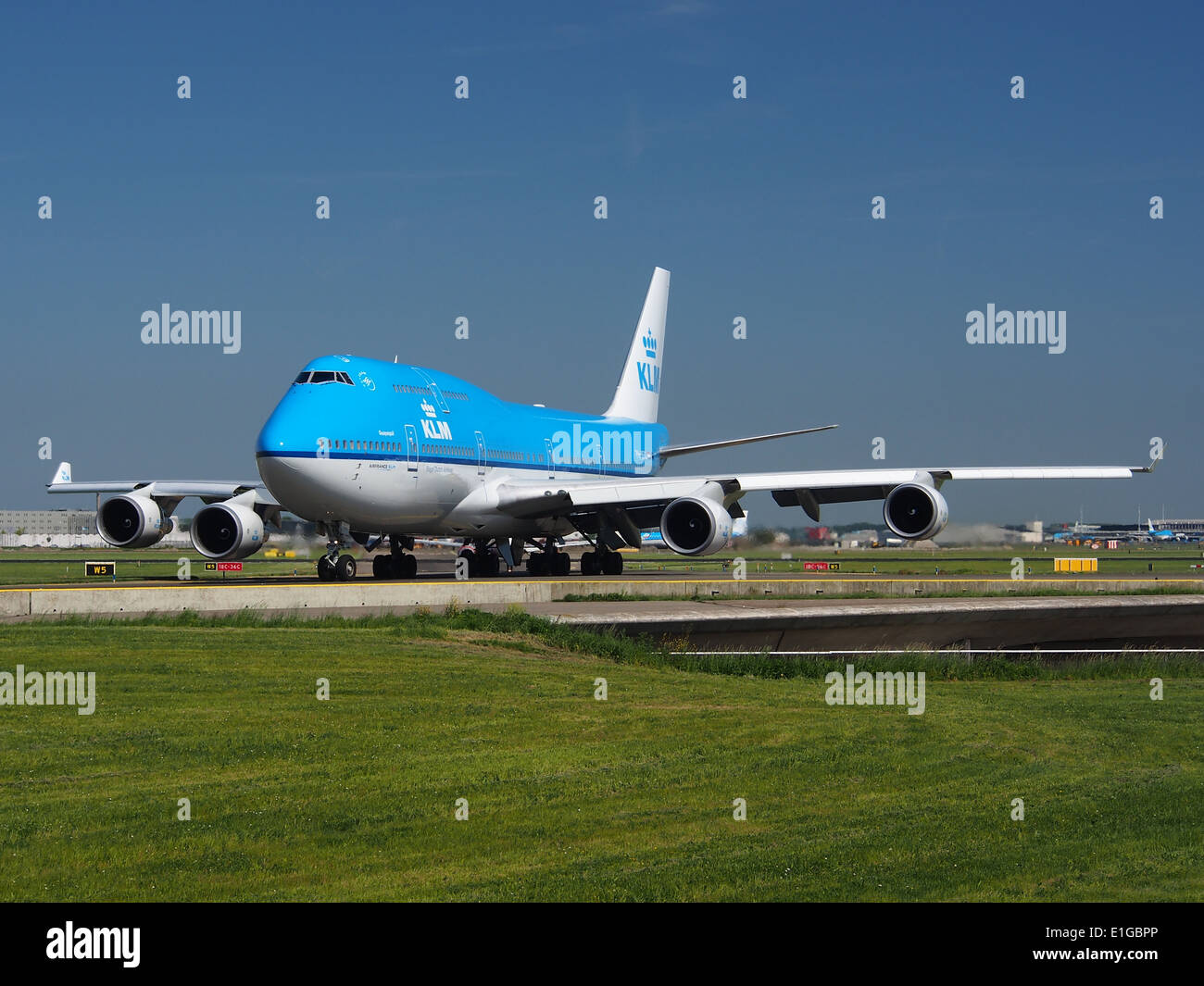 PH-BFG KLM Royal Dutch Airlines Boeing 747-406 at Schiphol (AMS - EHAM), The Netherlands, 16may2014, pic-2 Stock Photo