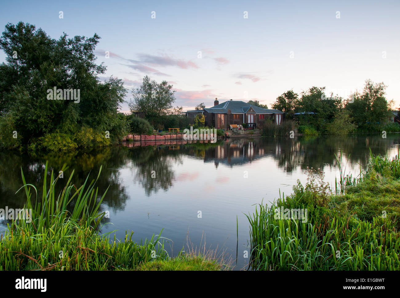 Sunrise at Zouch, Nottinghamshire England UK Stock Photo