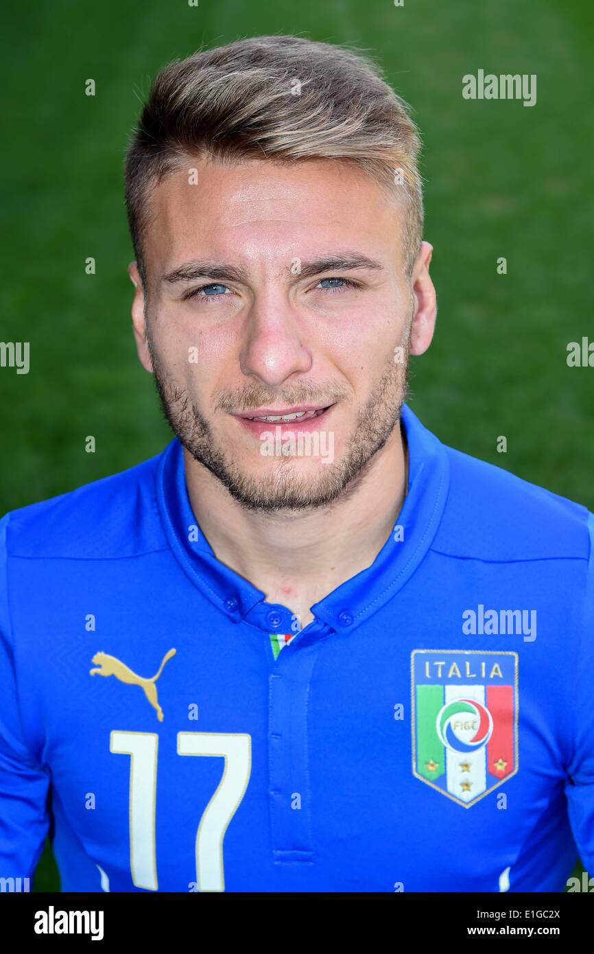 Florence, Italy. 3rd June, 2014. Ciro Immobile (ITA) Football/Soccer : Italy team official photo session for the FIFA World Cup Brazil 2014 at Coverciano in Florence, Italy . © Maurizio Borsari/AFLO/Alamy Live News Stock Photo