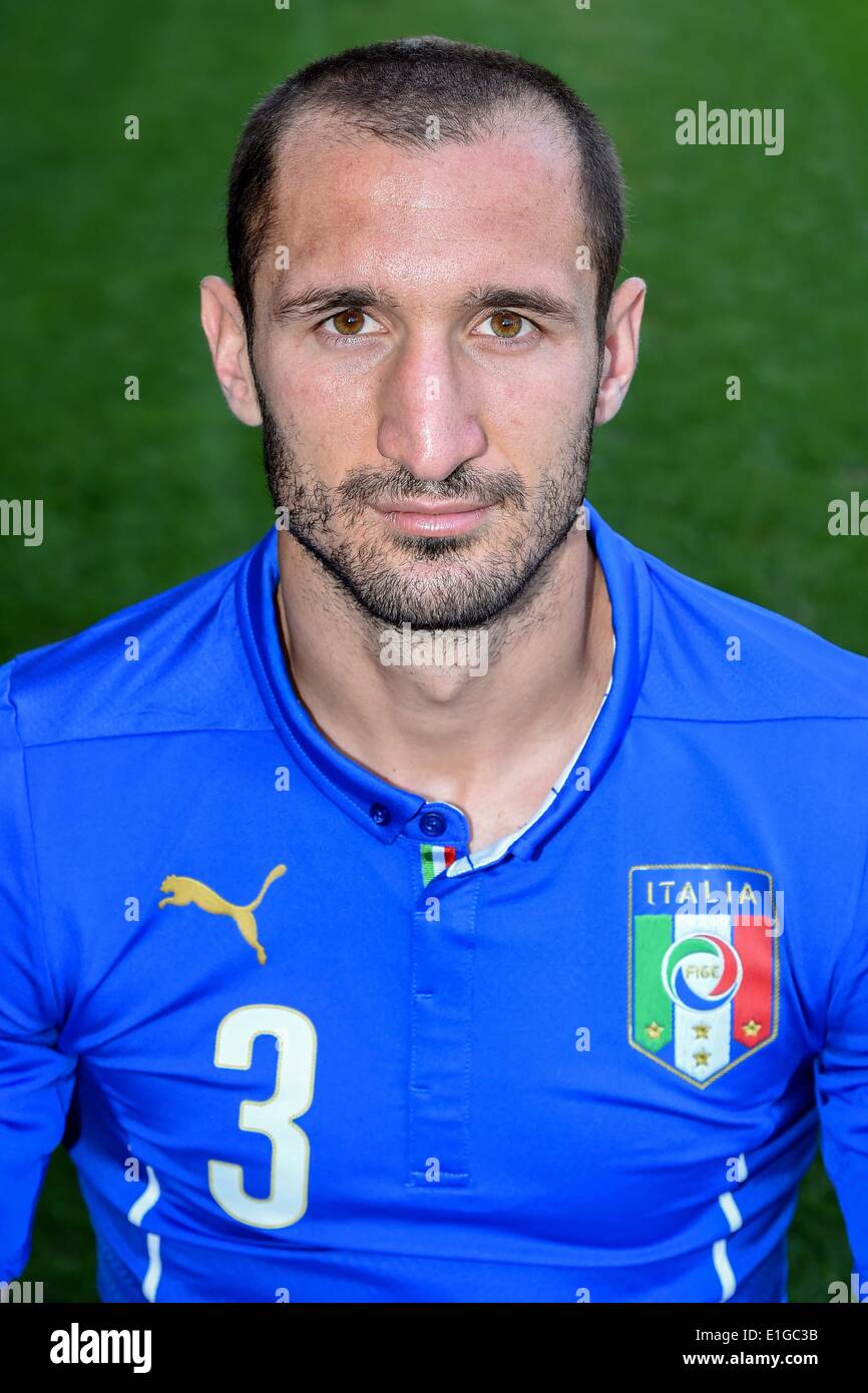 Florence, Italy. 3rd June, 2014. Giorgio Chiellini (ITA) Football/Soccer : Italy team official photo session for the FIFA World Cup Brazil 2014 at Coverciano in Florence, Italy . © Maurizio Borsari/AFLO/Alamy Live News Stock Photo