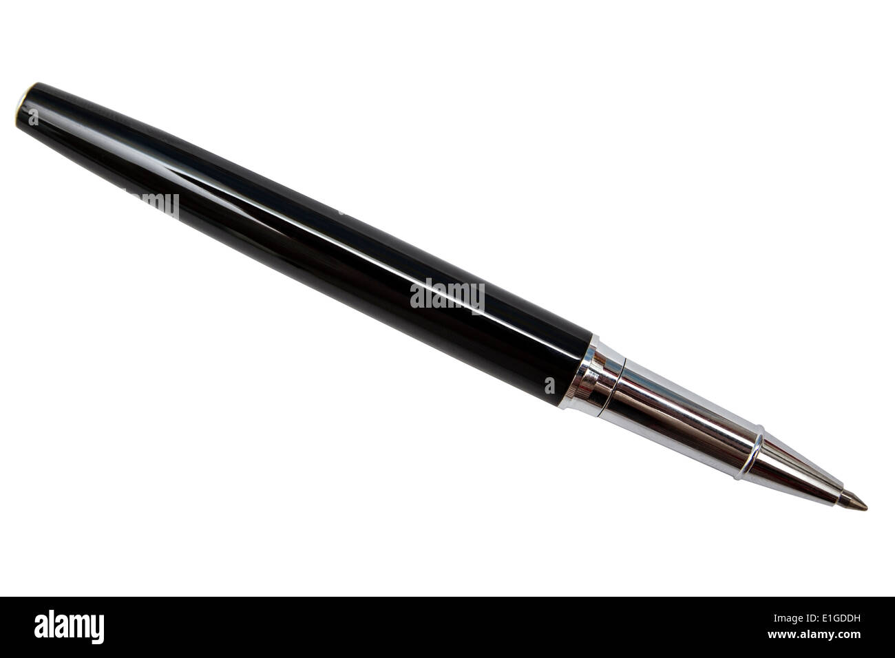 Black Ball Point Pen Isolated On White background Stock Photo - Alamy