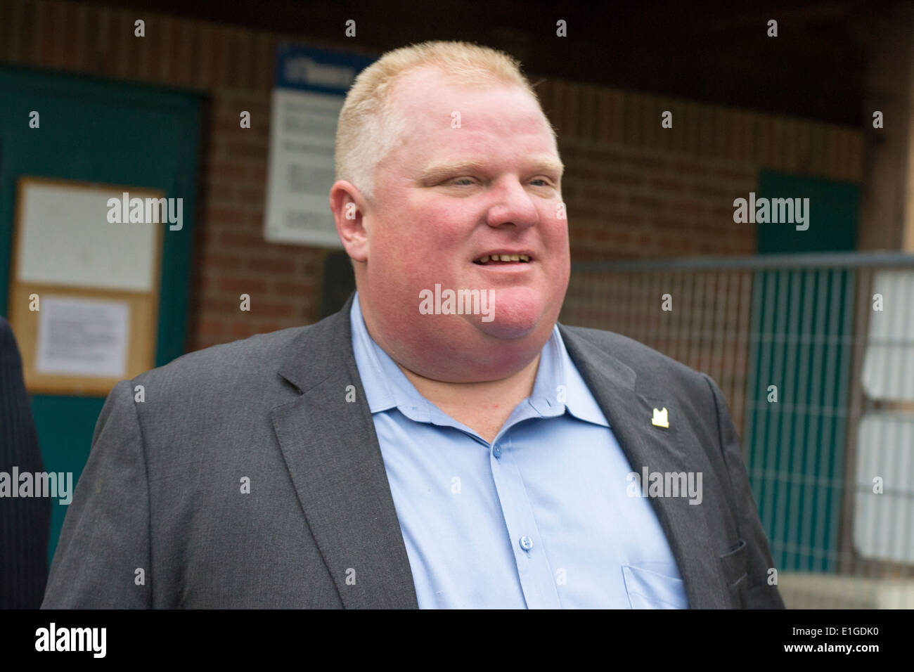 Ford Fest turnout shows Mayor Rob Ford remains a rock star to his fans  Hundreds show up to munch on free food, enjoy free music Stock Photo
