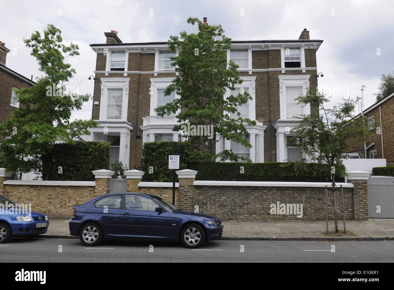 Gwyneth Paltrow and Chris Martin's London Home in Belsize Park Stock