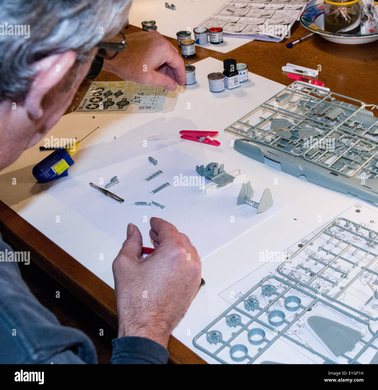 Unpainted assembled the most popular types of aircraft to model hires