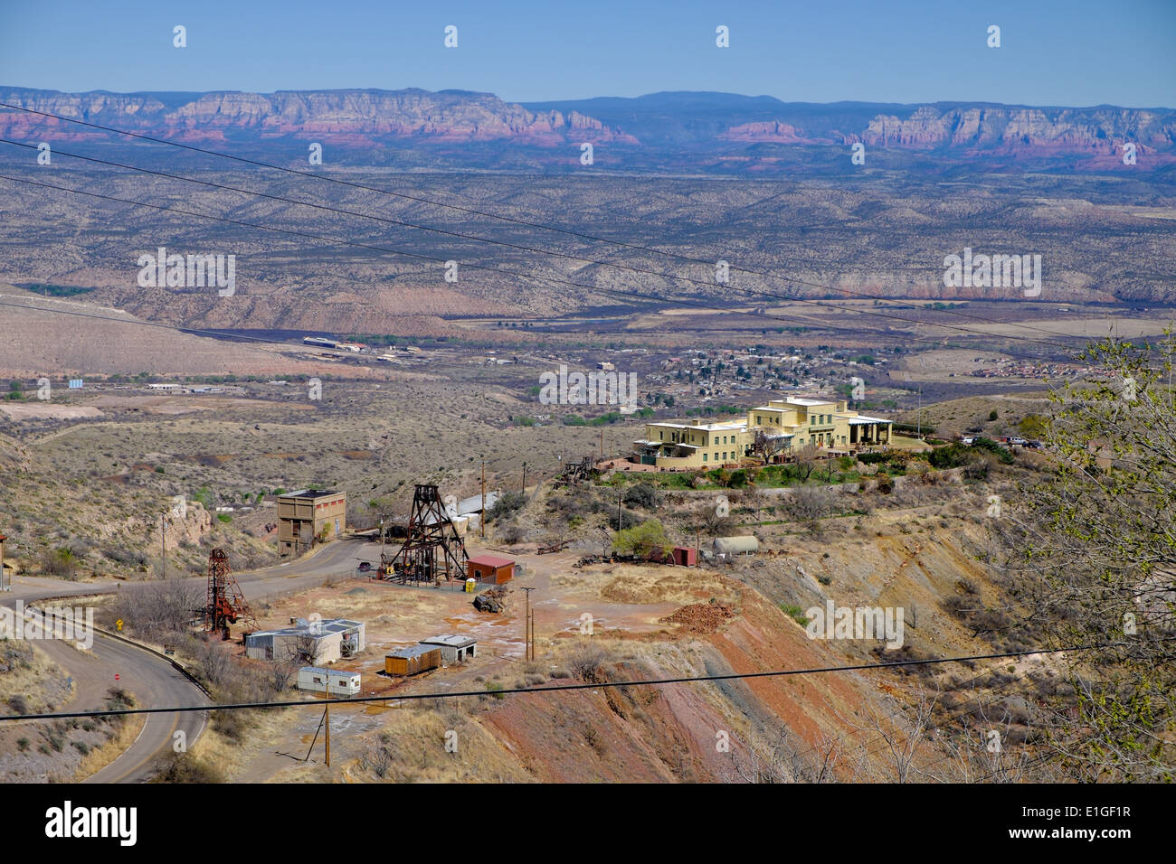 The old copper mine at the historic mining town of Jerome, Arizona, USA