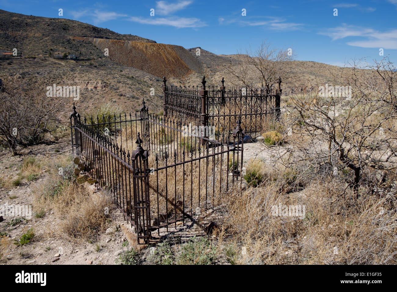 The cemetery at the old copper mining town of Jerome, Arizona, USA
