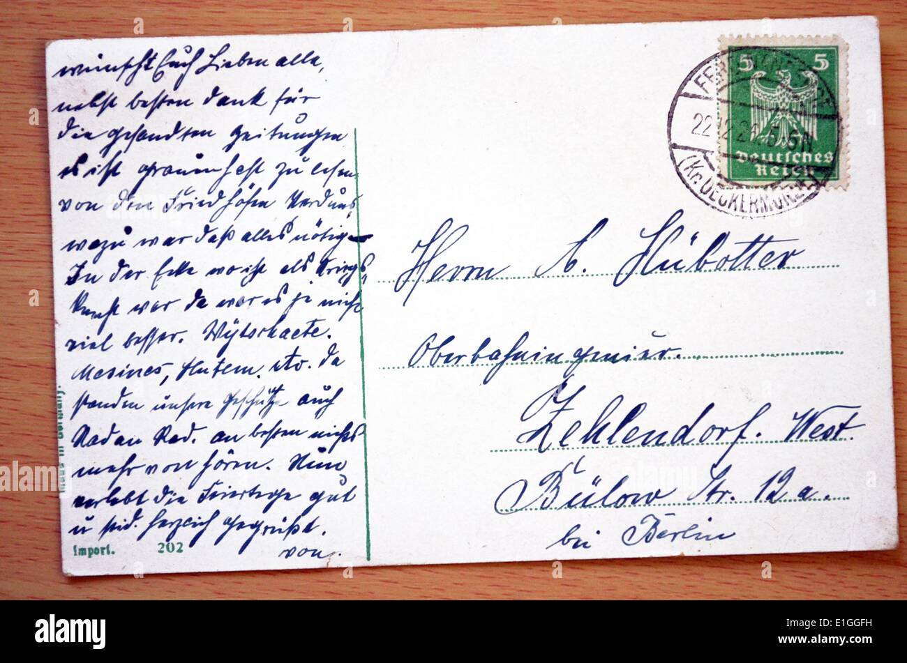 Written postcard hi-res stock photography and images Alamy