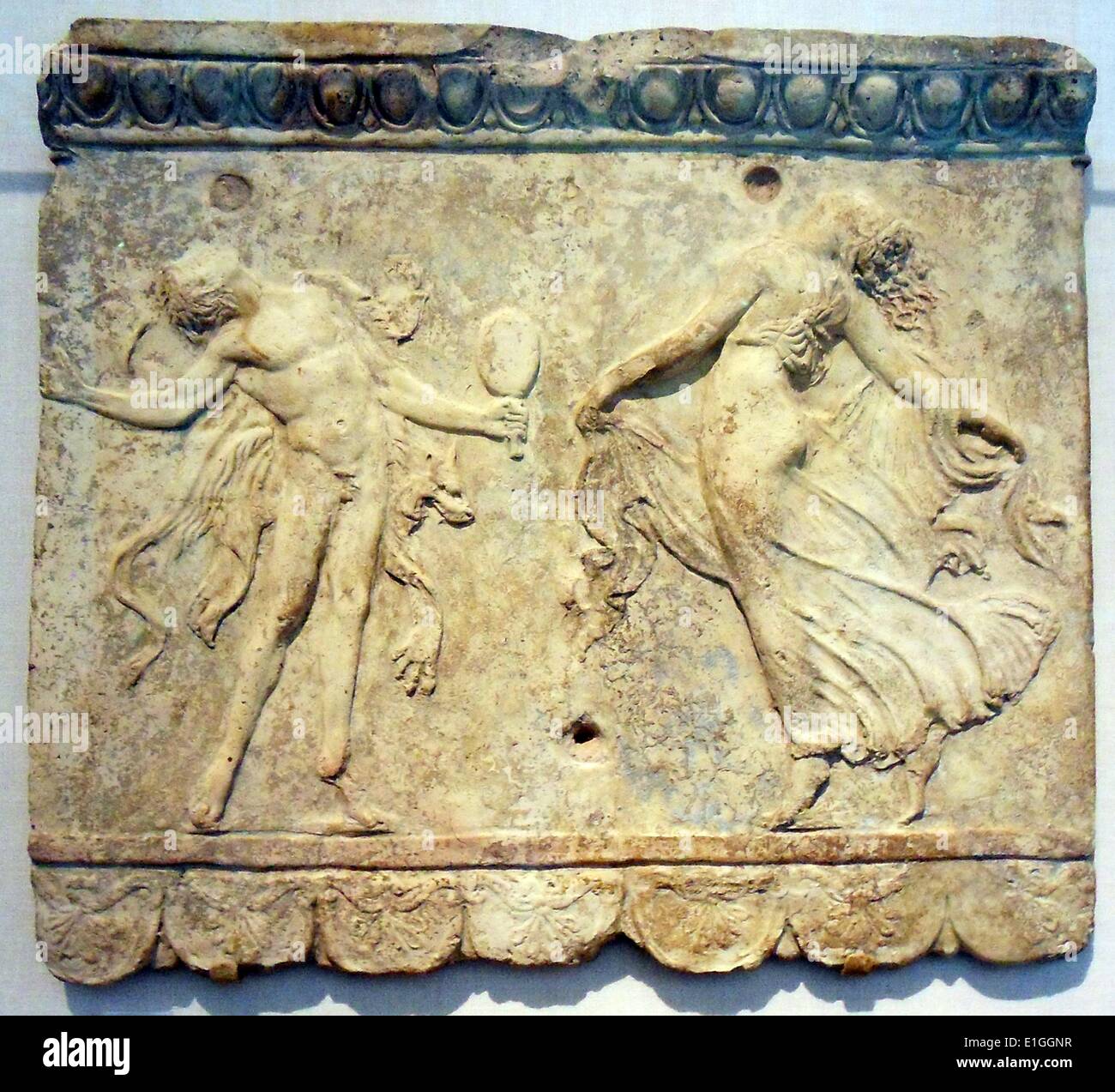 Six terracotta plaques, Roman, Augustan or Julio Claudian, 27 B.C. - A.D. 68. Stock Photo
